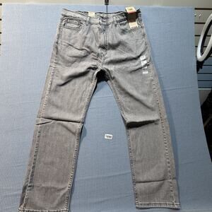 Levi's 505 Regular Straight Denim Jeans Men Sz 38x32 Gray Brand New